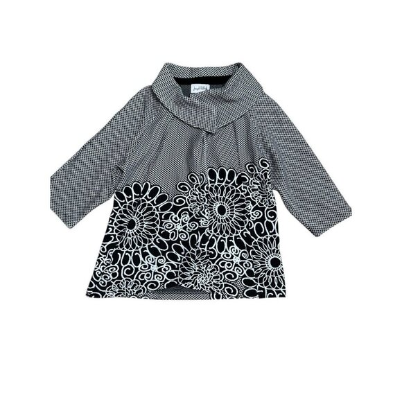 Joseph Ribkoff Sz 6 Jacket Blazer Coat Black White Boho Office Retro Designer - Picture 6 of 12